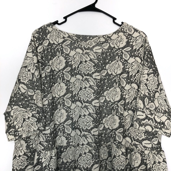 ASOS Oversized Floral Lace Print Smock Dress SZ S - Picture 3 of 12